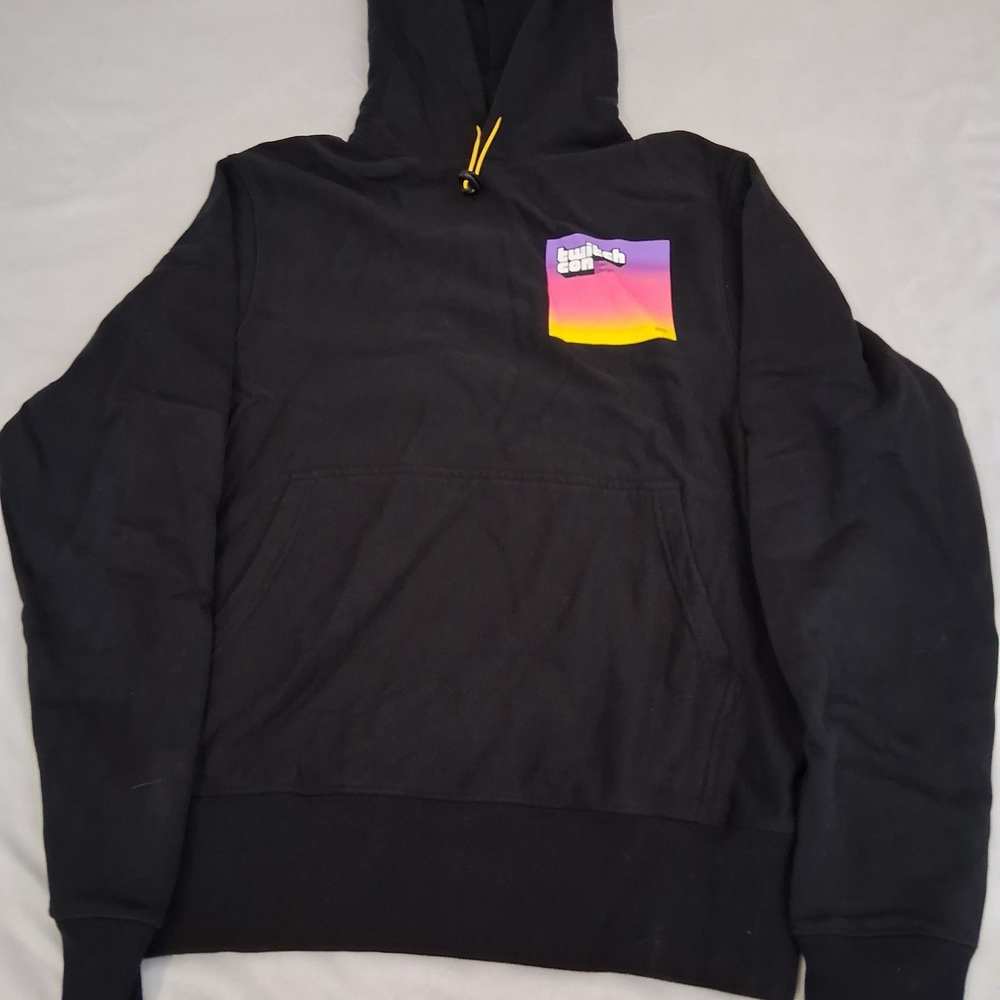 Calvin Klein Black Hoodie with Colorful Graphic